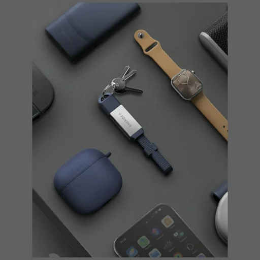 Energea Sheath Key 2 az 1-ben USB-C kábel USB-C-ről USB-C/USB-A-ra 480Mbps 60W 15cm kék - 4