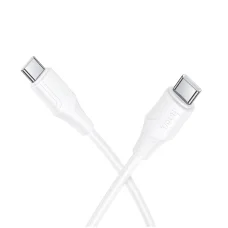 USB-C to USB-C kábel Hoco X124, 60W, 3A, 1m, Fehér