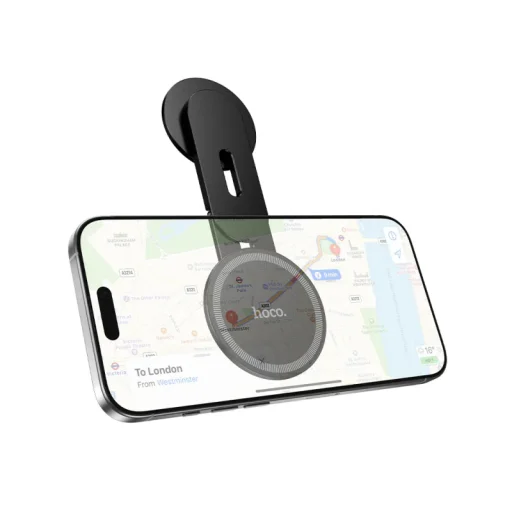 Mágneses Autós Telefontartó Hoco H93, Univerzális, Fekete - 2