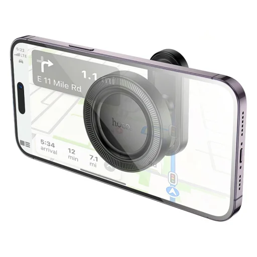 Mágneses Autós Tartó Hoco H58, 4.5-től 7 hüvelykig, Fekete - 4