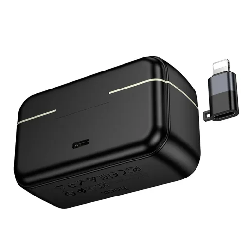 Hoco L22 vezeték nélküli mikrofon, USB-C / Lightning, 2 darabos, fekete - 5