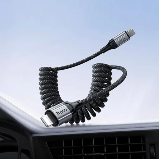 USB-A na Lightning kábel Hoco X121, 27W, 2.4A, 1.5m, čierny - 8