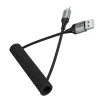 USB-A to Lightning Kábel Hoco X121, 27W, 2.4A, 1.5m, Fekete - 4