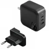 ENERGEA Travelite GAN66 Hálózati töltő 1xUSB+2xUSB-CPD-PPS-QC 3.0 66W 2C1A fekete US+EU thumbnail