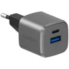 Energea Ampcharge GaN20 1C1A PD/QC3.0 20W EU hálózati töltő adapter pisztolyszürke