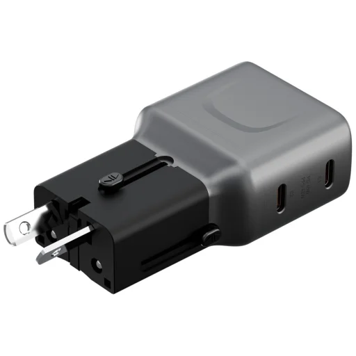 Energea TravelGo Adapter 45 2xUSB-C 45W grafit-fekete - 3