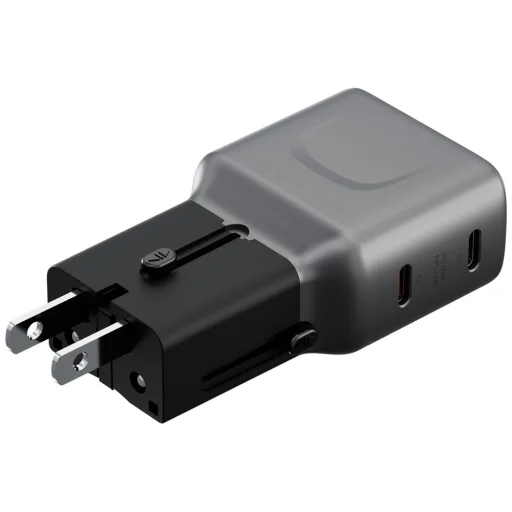 Energea TravelGo Adapter 45 2xUSB-C 45W grafit-fekete - 5