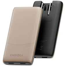 Energea TravelWorld Edge 65W 2xUSB-C PD/PPS/QC3.0 hálózati töltő (USA/UK/EU) - arany