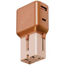 Energea TravelGo Adapter 35 USB-A/USB-C 35W narancs