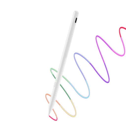 iPad Techsuit Stylus Pen (AX10), Bluetooth, Type-C, tenyér visszautasítás, dőlés nyomásérzékelés, 130mAh, 5V, 0.2A - Fehér - 1