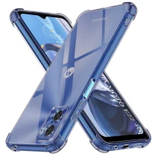 Motorola Moto E22 / Moto E22i Techsuit - Shockproof Átlátszó Szilikon - Füstfekete tok