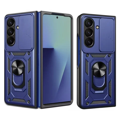 Samsung Galaxy Z Fold7 Kék Techsuit - CamShield Series tok - 1