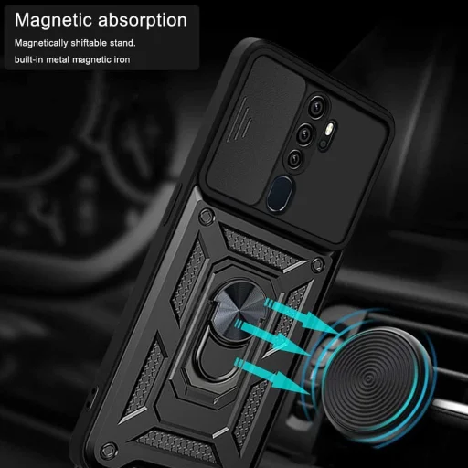 Oppo A5 4G Techsuit CamShield Series Fekete tok - 3