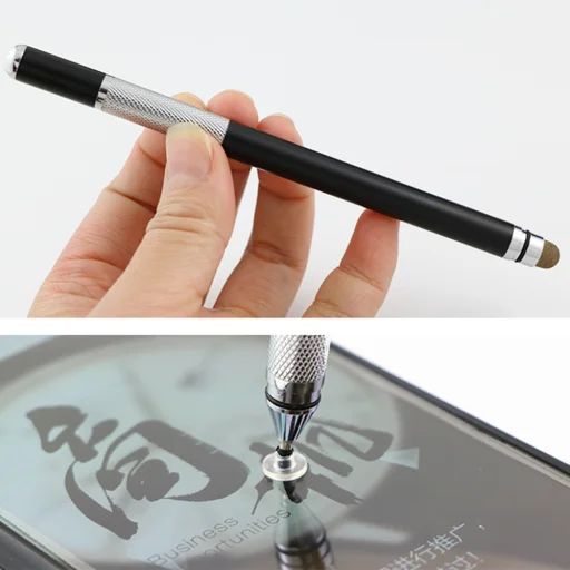 Android, iOS, Microsoft Techsuit - Stylus Pen (JC03) - Alumínium Ötvözet - Fekete - 4