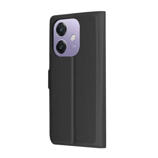 Oppo A40 4G / A60 5G Techsuit - Leather Folio - Fekete tok - 5