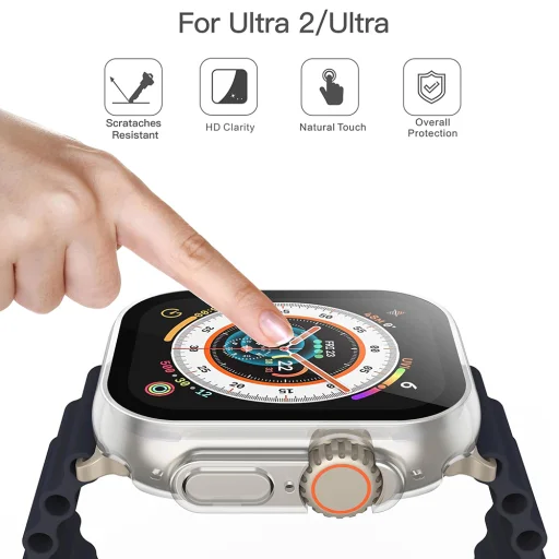Apple Watch Ultra / Ultra 2 Techsuit Defense360 Pro tok és Képernyővédő - Átlátszó - 5