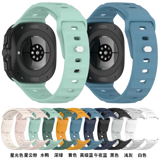  Techsuit - Óraszíj (W055) - Samsung Galaxy Watch Ultra 47mm - Tengerészkék - 5