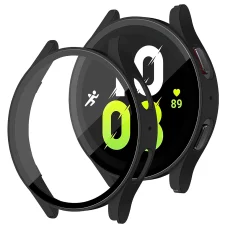 Samsung Galaxy Watch4 / 5 (40mm) Fekete Techsuit Defense360 Pro + Képernyővédő tok