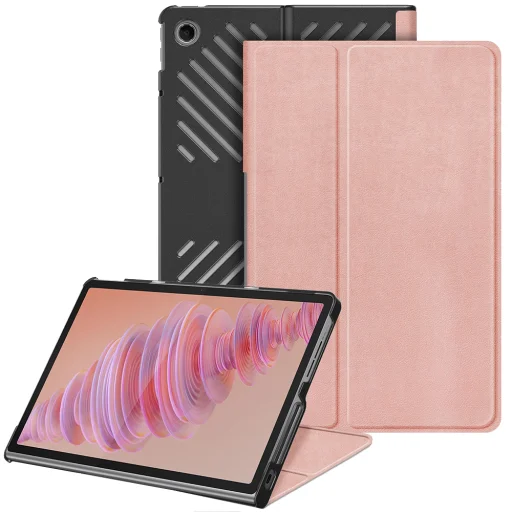 Lenovo Tab Plus Rose Gold Techsuit FoldPro tok - 1