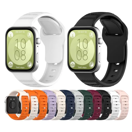 Huawei Watch Fit 3 - Techsuit Szíj (W050) - Narancssárga. - 3