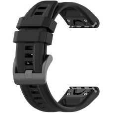  Techsuit - QuickFit 22mm óraszíj (W060) - Garmin Fenix 5/5 Plus 6/6 Pro/7/Forerunner 935/945/955/Approach S60/S62 - Fekete