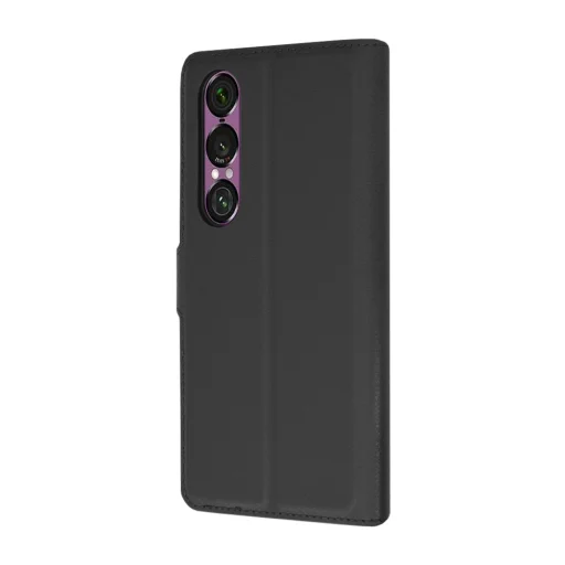 Sony Xperia 1 VI Fekete Techsuit - Leather Folio tok - 5