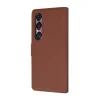 Sony Xperia 1 VI Barna Techsuit - Leather Folio tok - 5