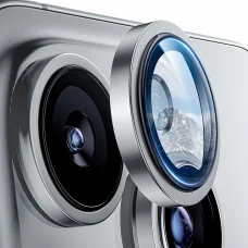 iPhone 16 Pro / iPhone 16 Pro Max Fehér Titán Lito S+ Kameravédő Üveg üvegfólia