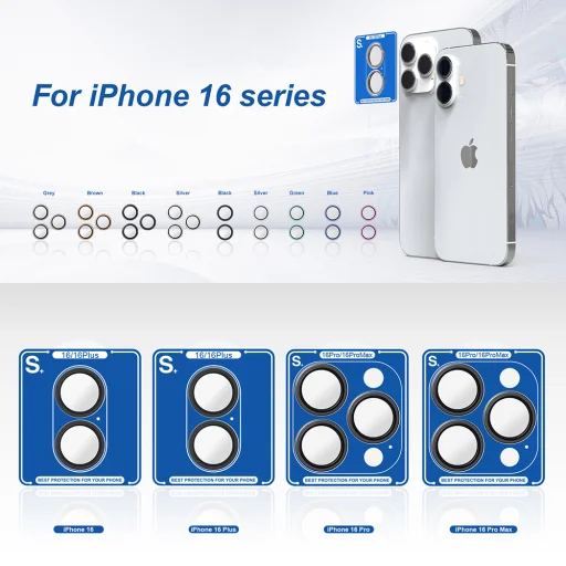 iPhone 16 Pro / iPhone 16 Pro Max Fehér Titán Lito S+ Kameravédő Üveg üvegfólia - 2