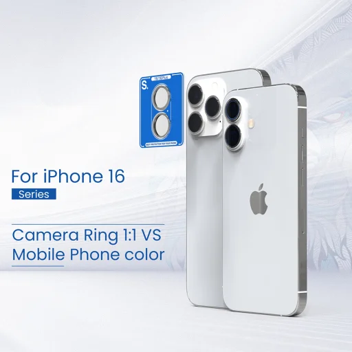 iPhone 16 Pro / iPhone 16 Pro Max Fehér Titán Lito S+ Kameravédő Üveg üvegfólia - 3