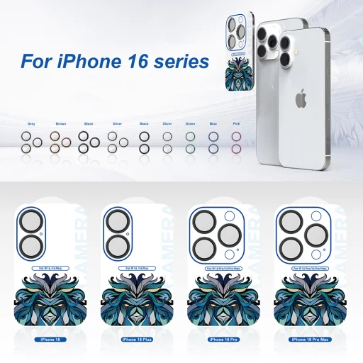 iPhone 16 Pro / iPhone 16 Pro Max Natural Titanium Lito S+ kameravédő üveg üvegfólia - 3