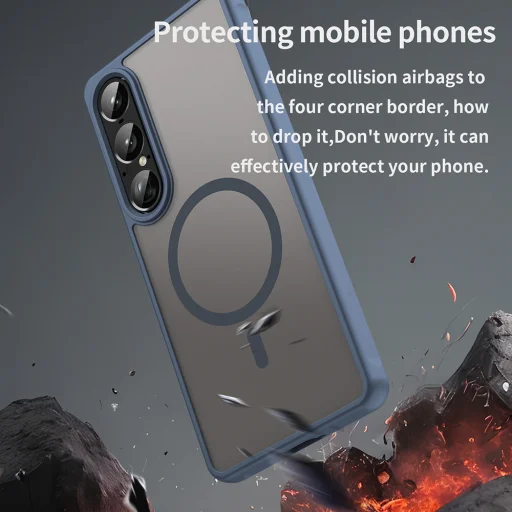 Sony Xperia 1 VII Techsuit - HaloFrost II MagSafe - Navy Blue tok - 5