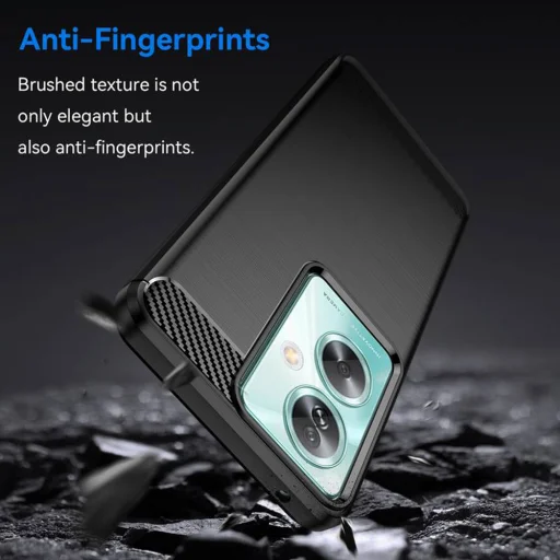 Oppo A79 5G / OnePlus Nord N30 SE Techsuit Carbon Silicone - Fekete tok - 4