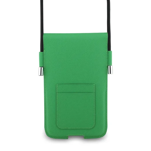 Lacoste PVC Iconic Petit Pique Metal Logo Phone Pouch XL Green tok - 2
