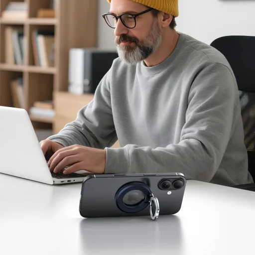 MMR500 Magsafe Telefon Gyűrű Sötétkék - 6