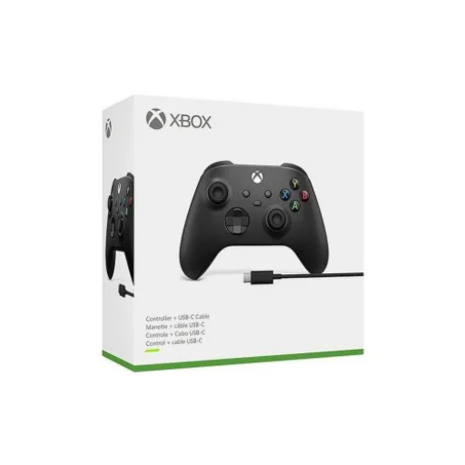 Microsoft XBOX Series X/S Vezeték nélküli kontroller játékkonzol Type-C kábellel (2,7m) Fekete EU - 1