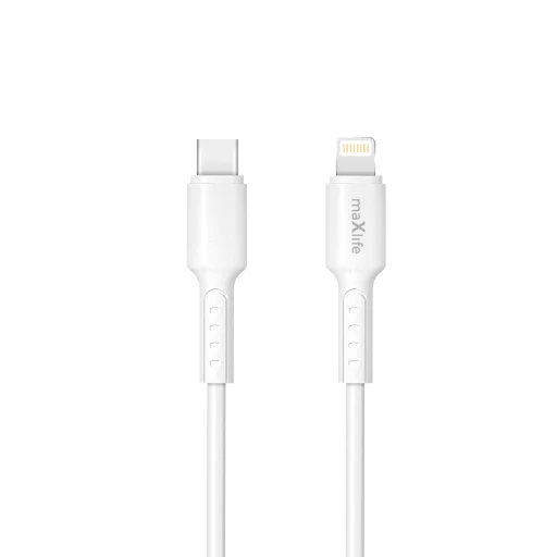 Maxlife MXUC-13 kábel USB-C - Lightning 1,0 m 27W fehér - 1