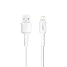 Maxlife MXUC-13 kábel USB-A - Lightning 1,0 m 3,0A fehér