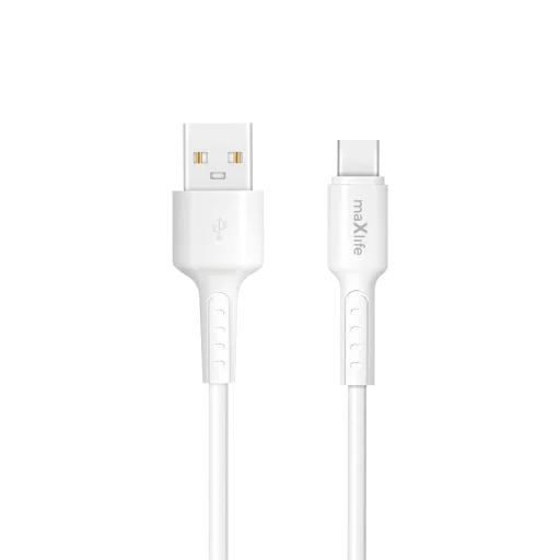 Maxlife MXUC-13 kábel USB-A - USB-C 1,0 m 3,0A fehér - 1
