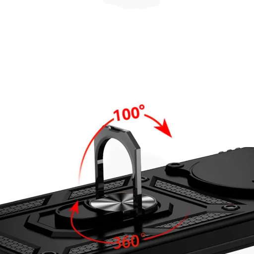  Techsuit - CamShield sorozat - Honor Magic5 Lite - Fekete tok - 4