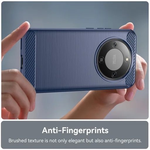 Honor Magic8 Lite Kék Techsuit Carbon Silicone tok - 4