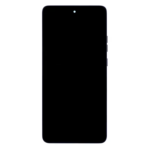 Motorola G86 Power 5G kijelző + érintőegység + előlap fekete (Spellbound) (szervizcsomag), - 1