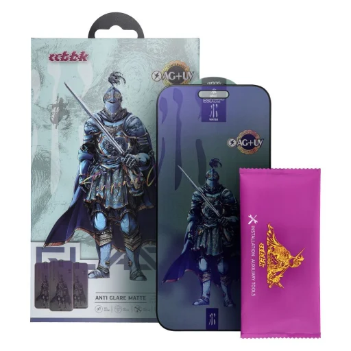 OG Shuijia üvegfólia - iPhone 13 Pro Max / 14 Plus fekete - 2