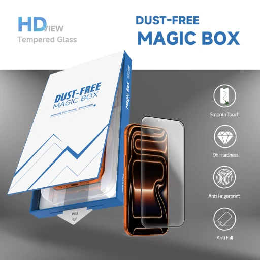 iPhone 17 AIR Dust-Free üvegfólia felhelyező kerettel - 6