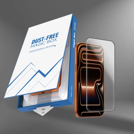 iPhone 17 AIR Dust-Free üvegfólia felhelyező kerettel - 4