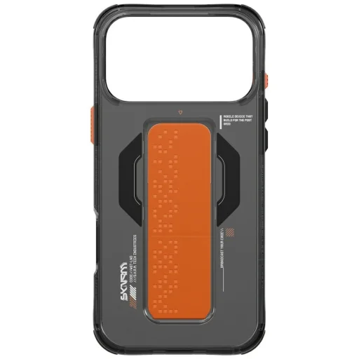 iPhone 17 Pro Max Skinarma Haxa tok mágneses töltéssel + fogantyú állvánnyal Grafit - 4