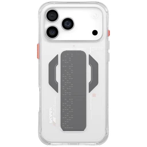 iPhone 17 Pro Max Skinarma Haxa mágneses töltés + grip állvány átlátszó tok - 3