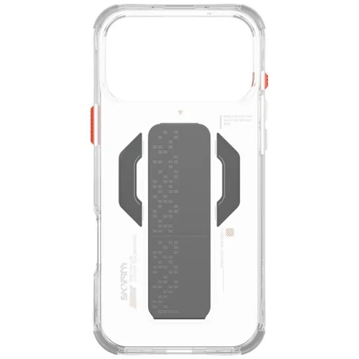 iPhone 17 Pro Max Skinarma Haxa mágneses töltés + grip állvány átlátszó tok - 4