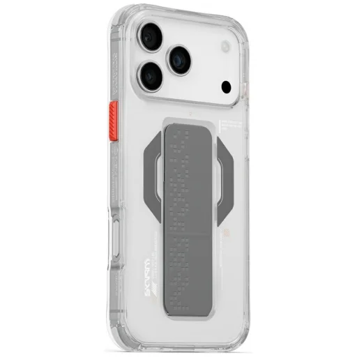 iPhone 17 Pro Max Skinarma Haxa mágneses töltés + grip állvány átlátszó tok - 1