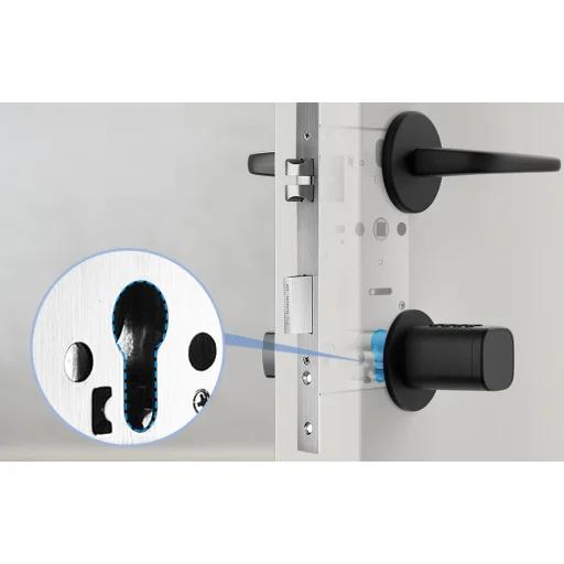 Avatto SDL-V1-B80 80mm digitális zárhenger (fekete) - 4